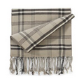 Brown/Tan Plaid Bamboo Muffler Scarf